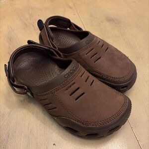 Crocs Brown Yukon Vista Men’s Size 7 Slip On Clog Great Condition, Lightly Worn